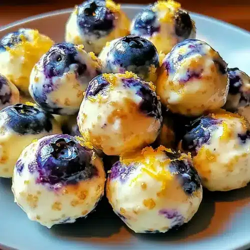 Lemon Blueberry Cottage Cheese Protein Bites