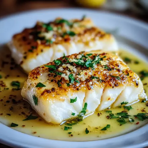 Lemon Garlic Butter Cod