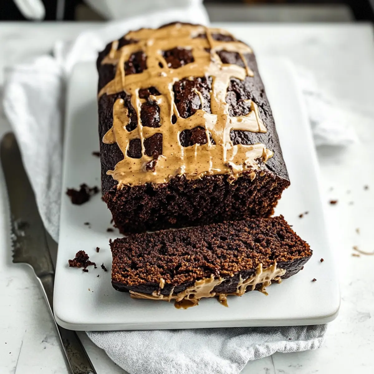 Chocolate Peanut Butter Banana Bread