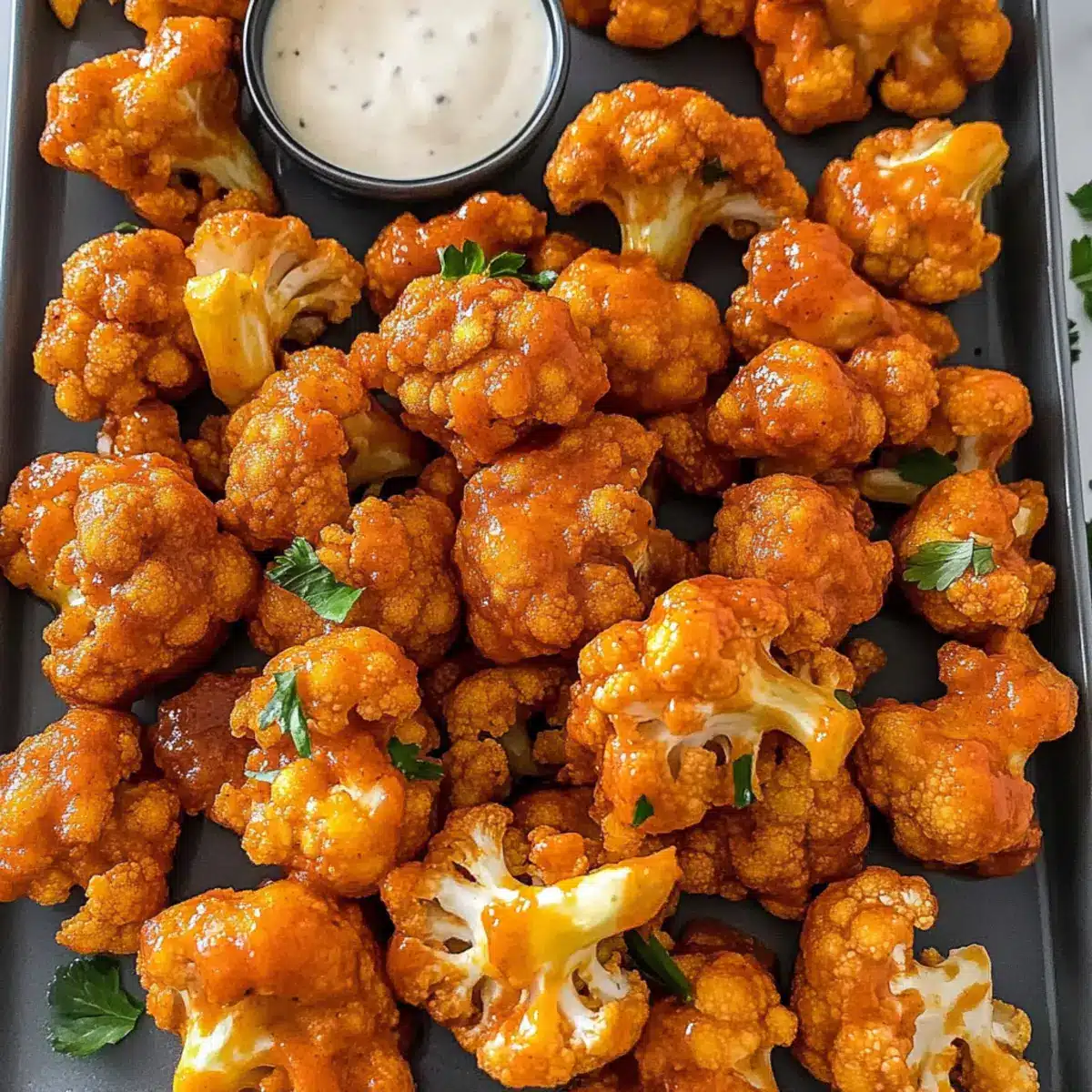 Air Fryer Buffalo Cauliflower