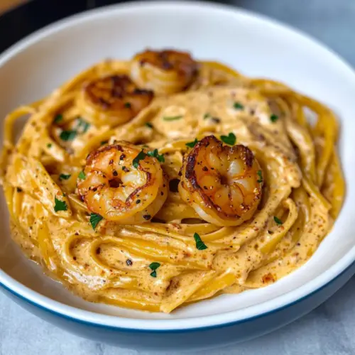 Creamy Shrimp Linguine