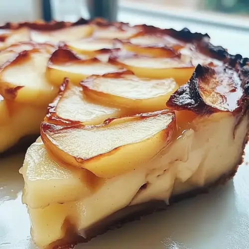 French Custard Pie - with apples