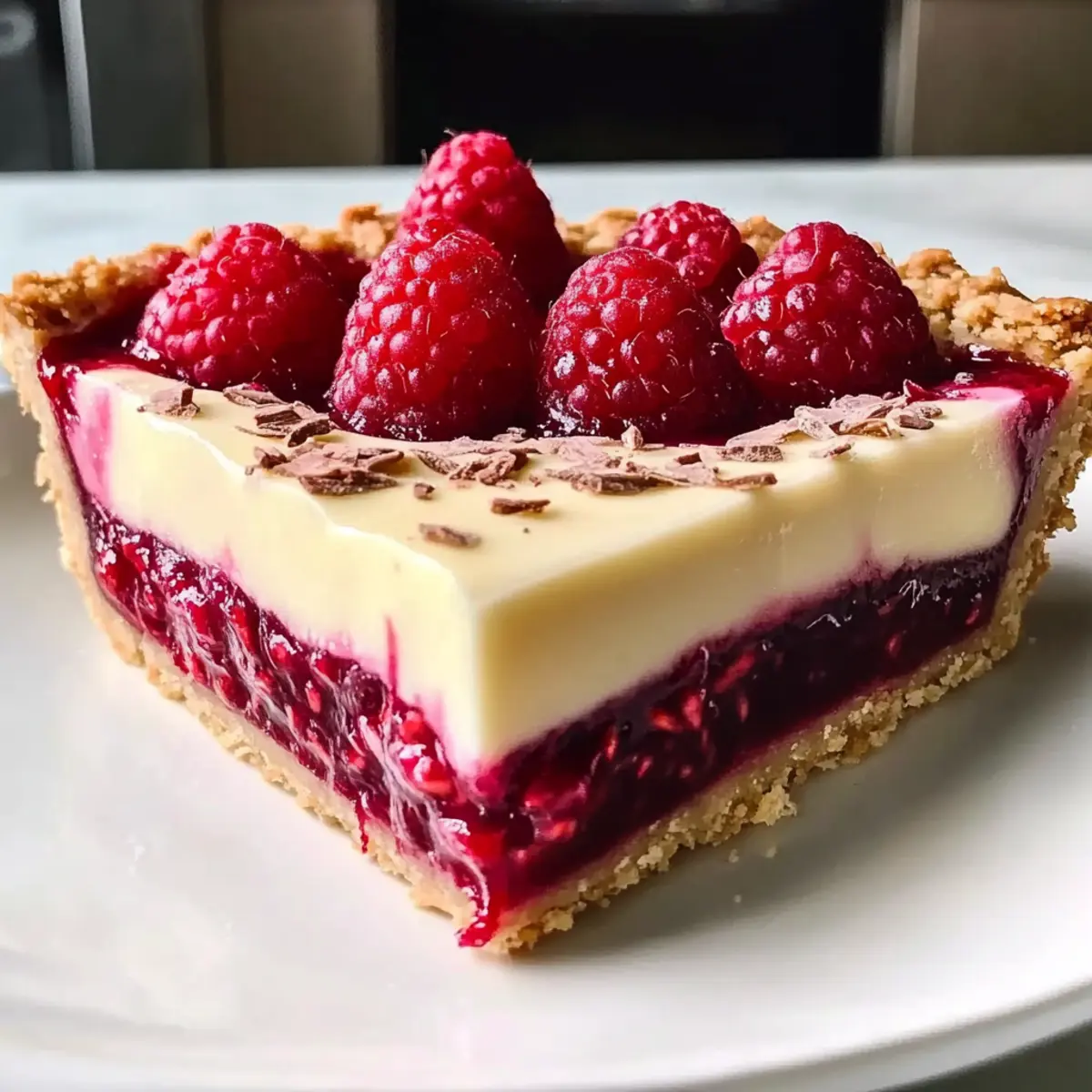 Vegan White Chocolate Raspberry Tart