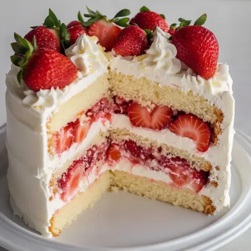 Strawberry Vanilla Cake