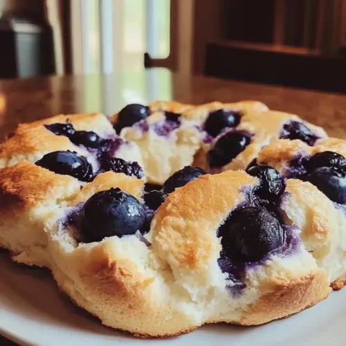 Cottage Cheese Blueberry Cloud Bread