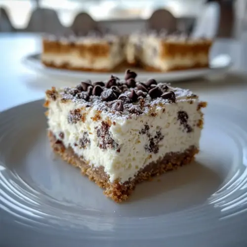 Cannoli Cheesecake Bars