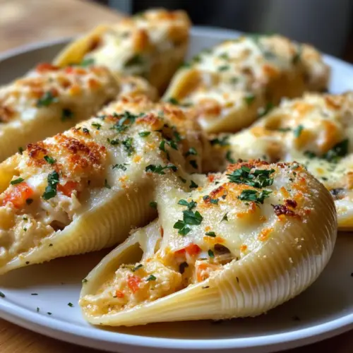 Creamy Seafood Stuffed Shells