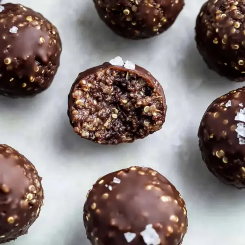 Dark Chocolate Quinoa Energy Balls