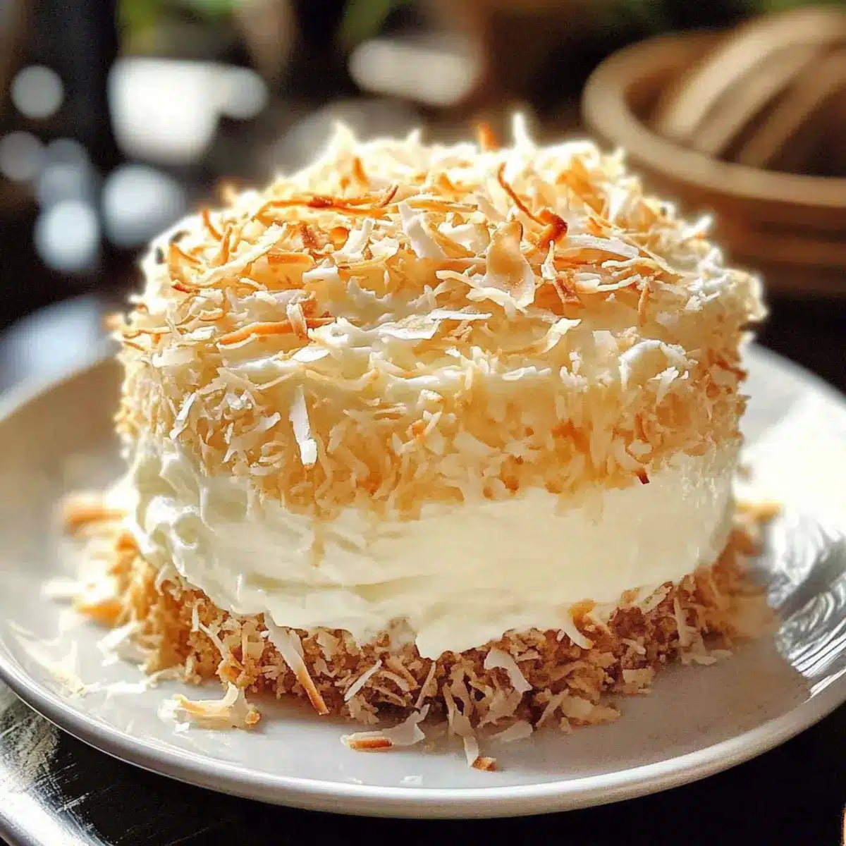 Coconut Custard Cake