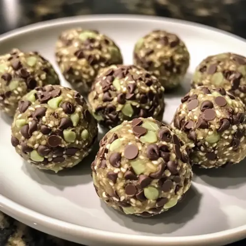 Mint Chocolate Chip Protein Balls