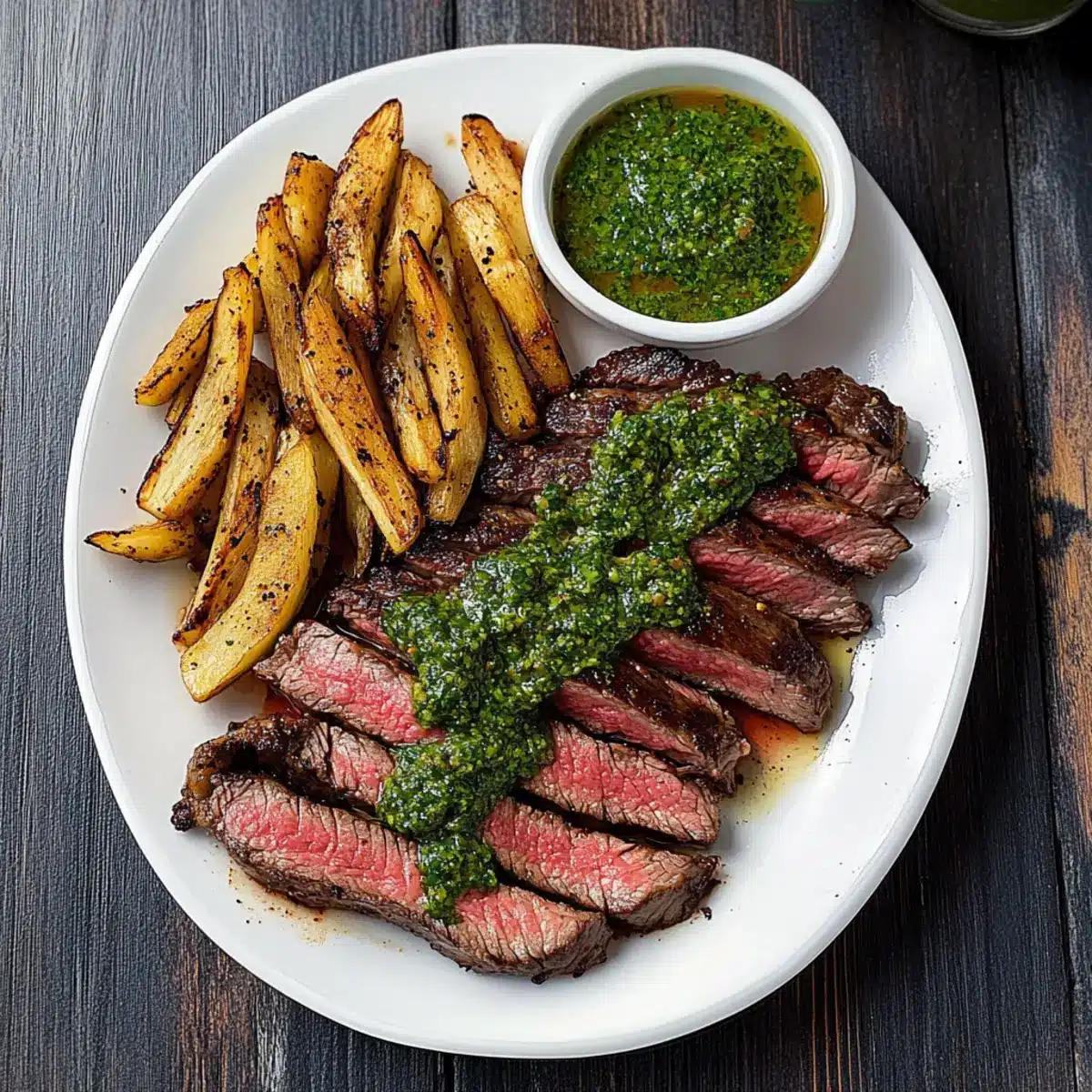 Steak with Chimichurri Sauce
