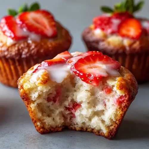 Strawberry Protein Muffins