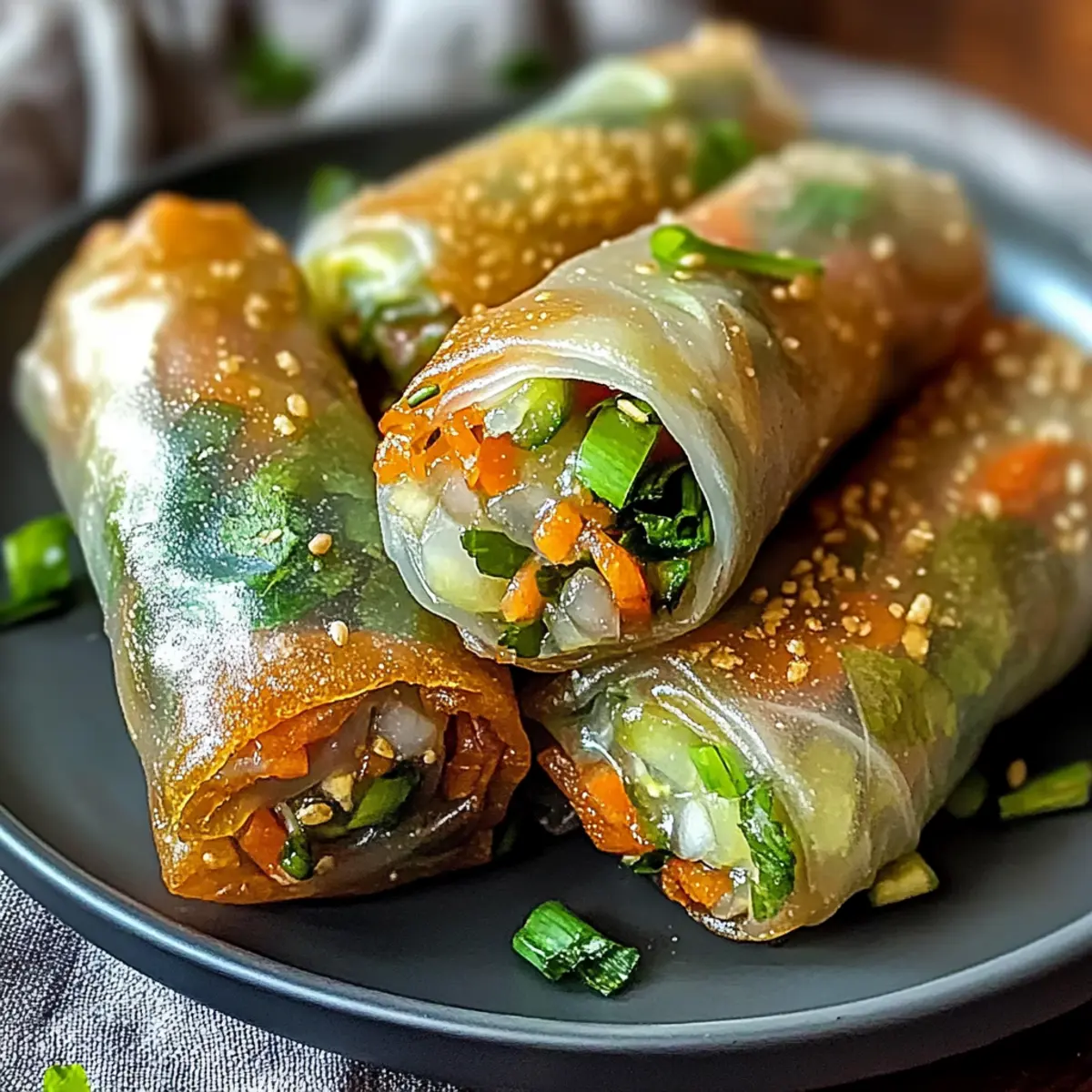 Crispy Rice Paper Spring Rolls