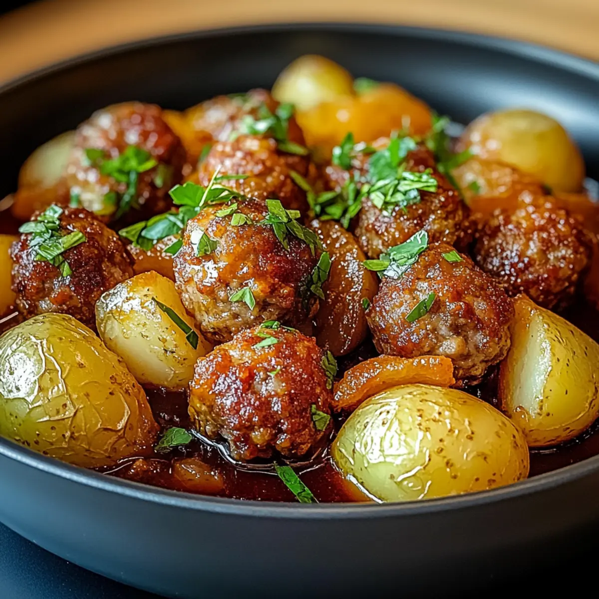 Meatballs and Potatoes