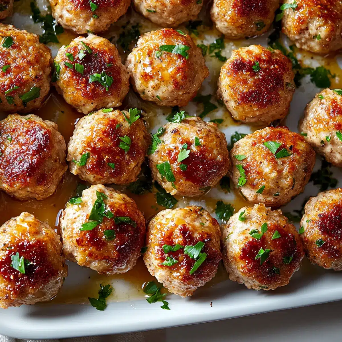 Baked Chicken Meatballs