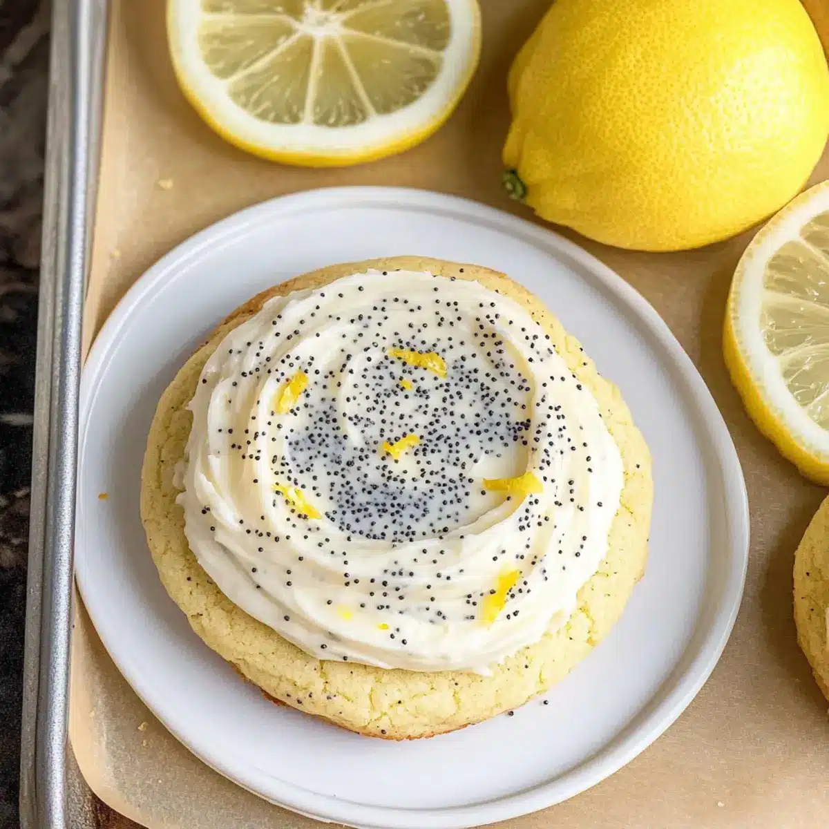 Lemon Poppy Seed Cheesecake Cookies