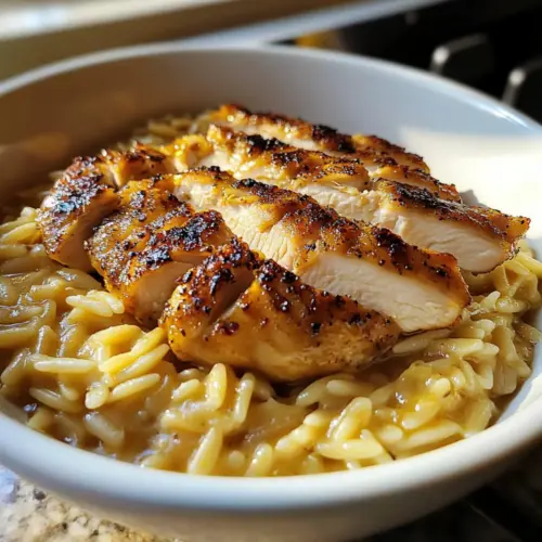 High Protein Chicken Orzo