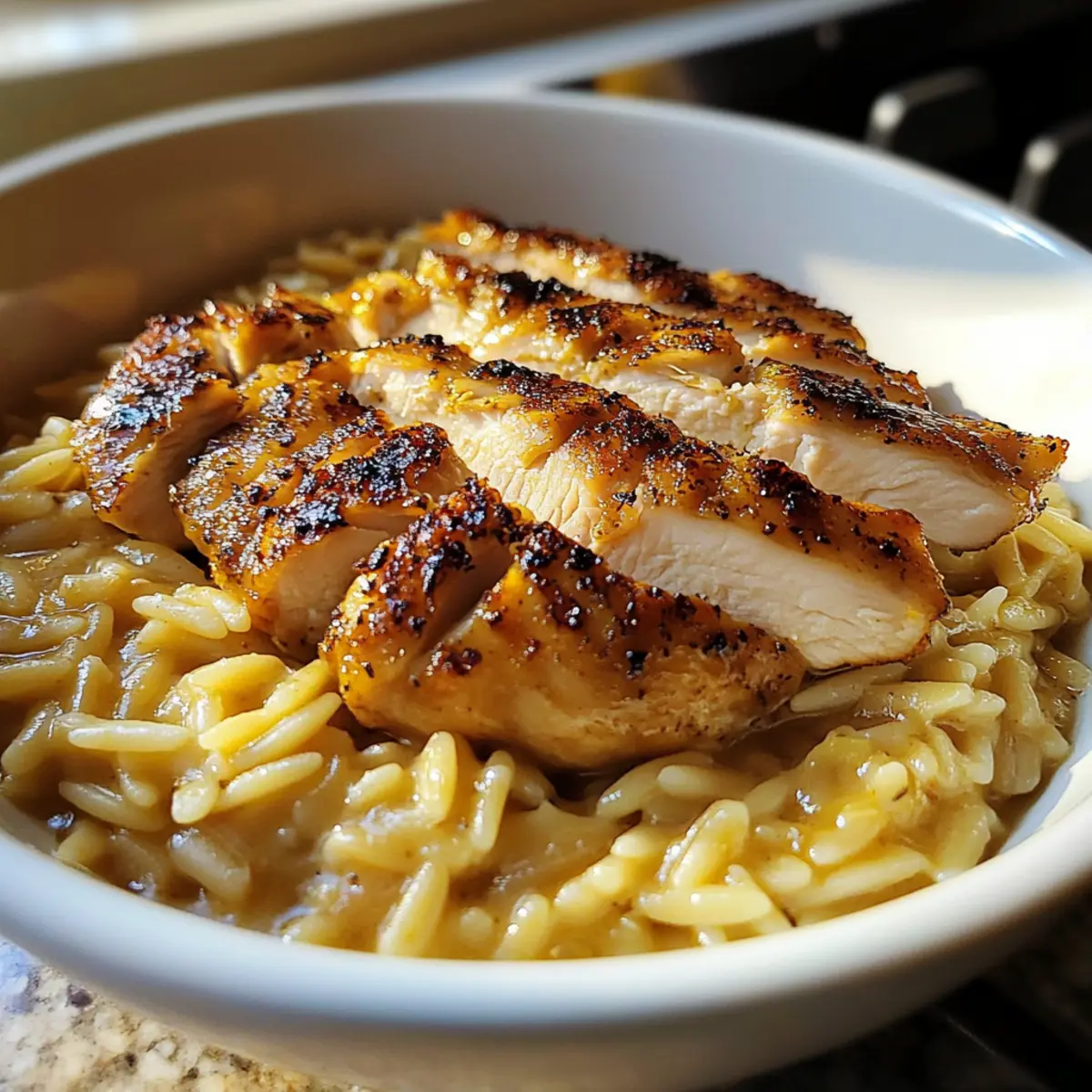 High Protein Chicken Orzo