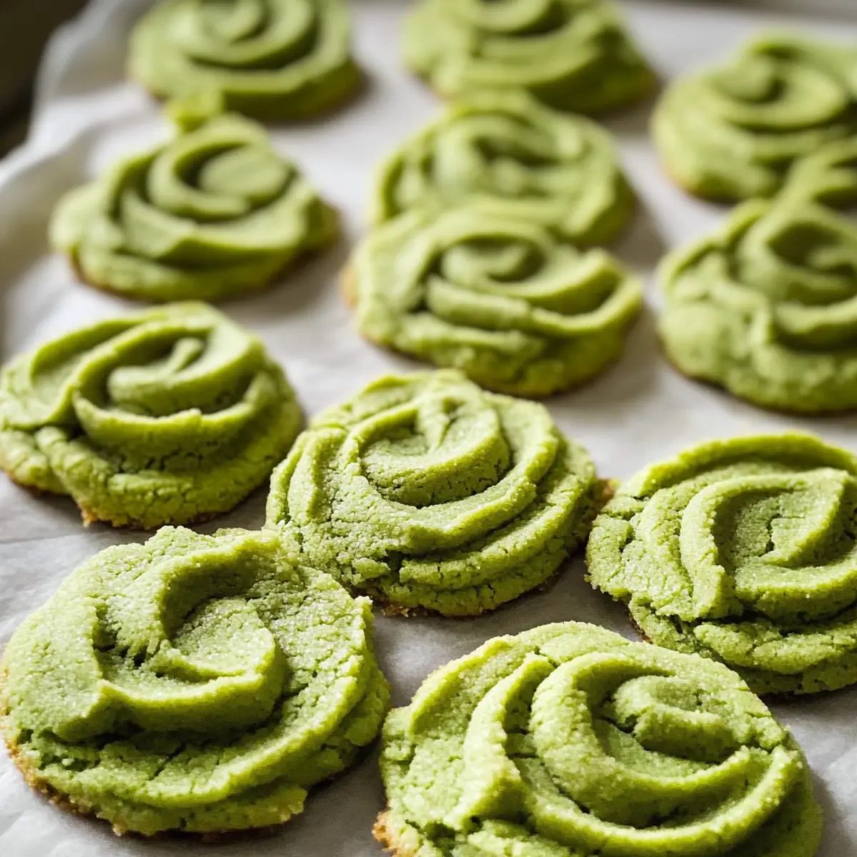Matcha Butter Cookies