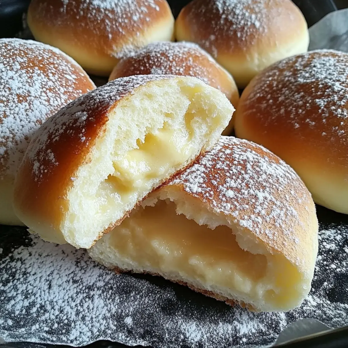 Stovetop Custard Cream Buns