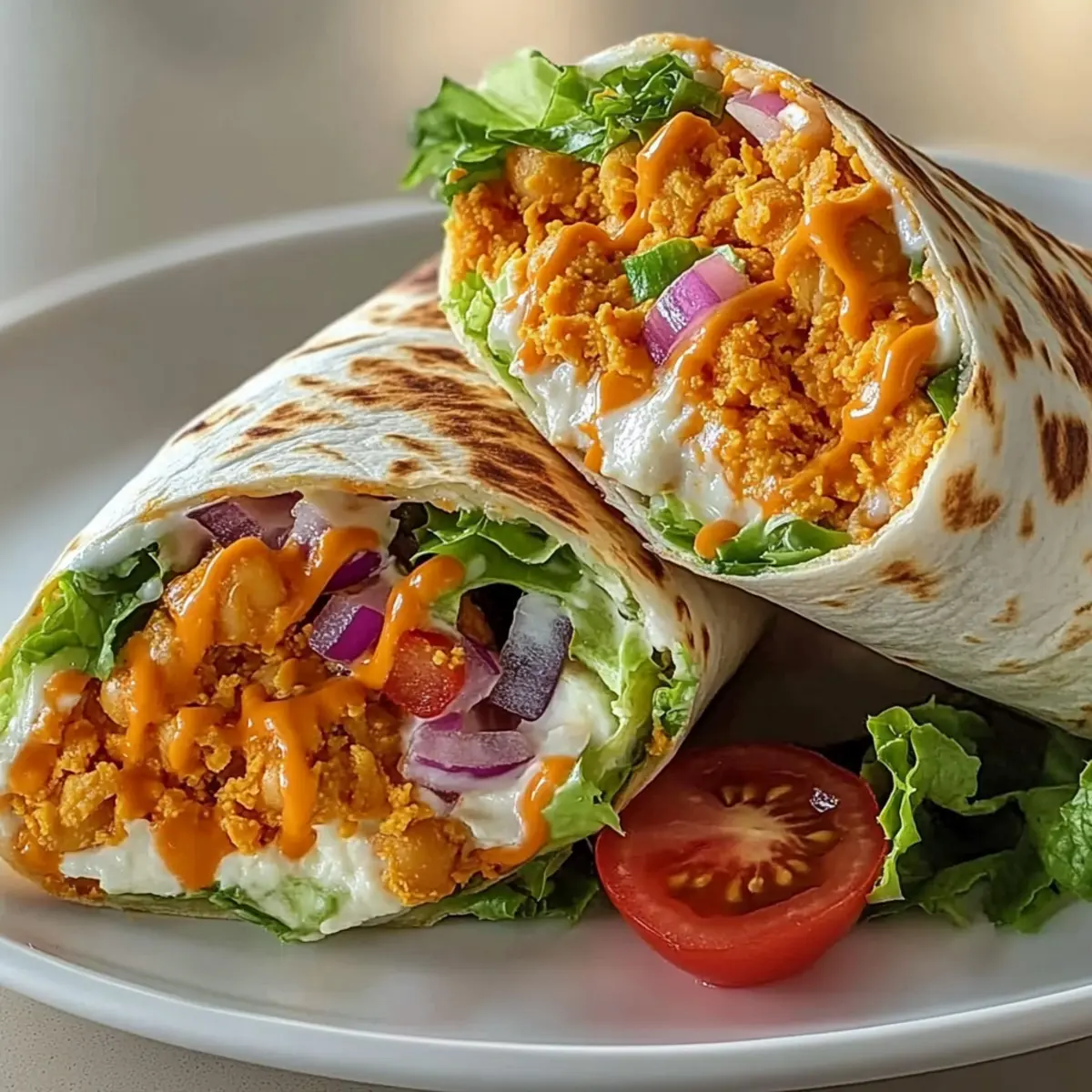 Buffalo Chickpea Wraps