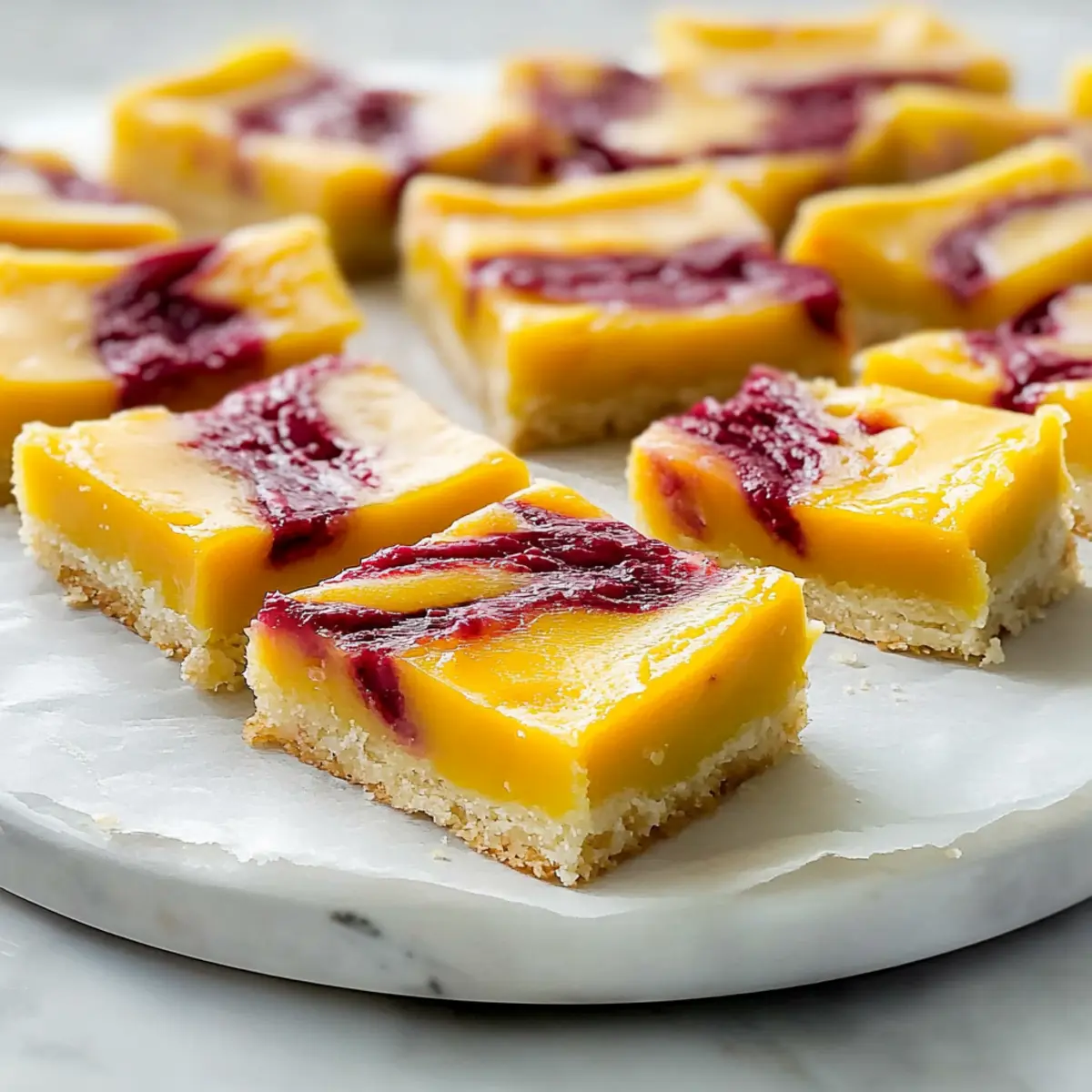 Raspberry Mango Bars
