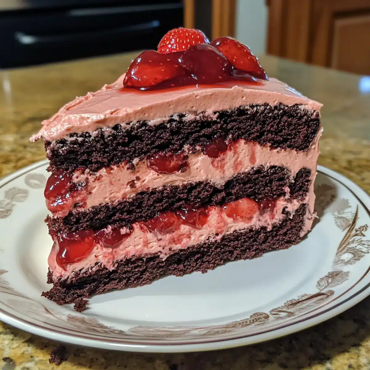 Strawberry Chocolate Cake