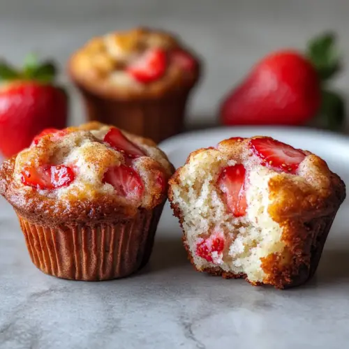 Strawberry Protein Muffins