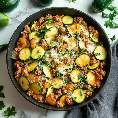 Ground Turkey and Zucchini Skillet