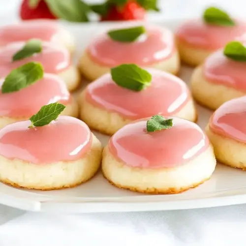 Strawberry Lemonade Meltaway Cookies