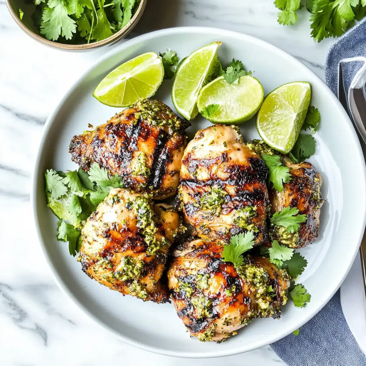 Cilantro Lime Chicken Thighs