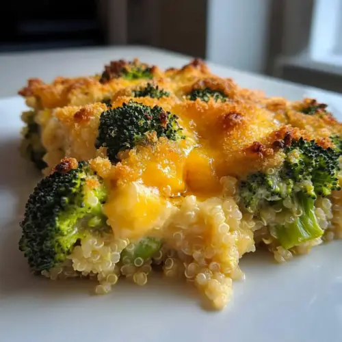 Creamy Broccoli and Quinoa Bake