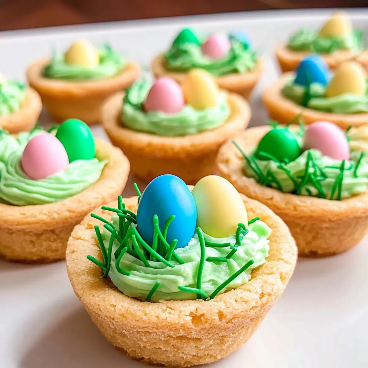 Easter Basket Sugar Cookie Cups