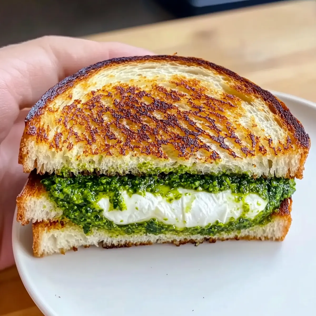 Melty Burrata Grilled Cheese Sandwich