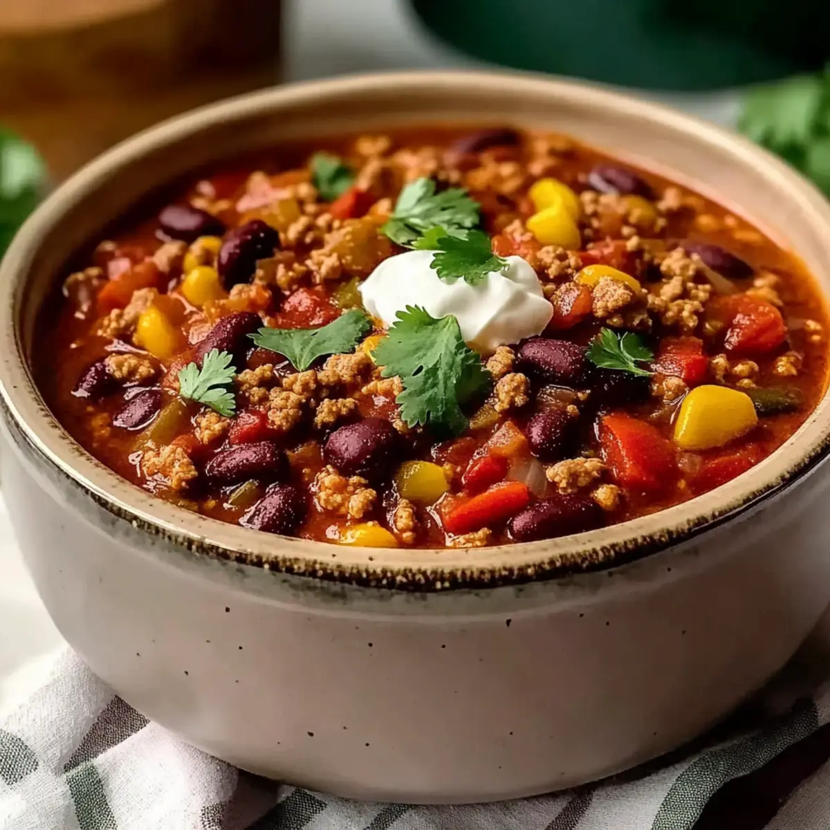 Crockpot Ground Turkey Chili