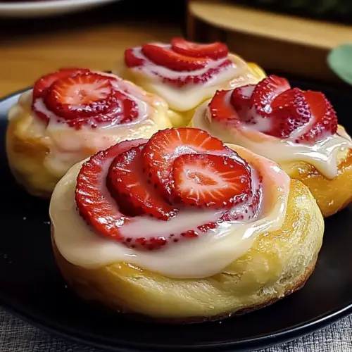 Strawberry Cheesecake Sweet Rolls