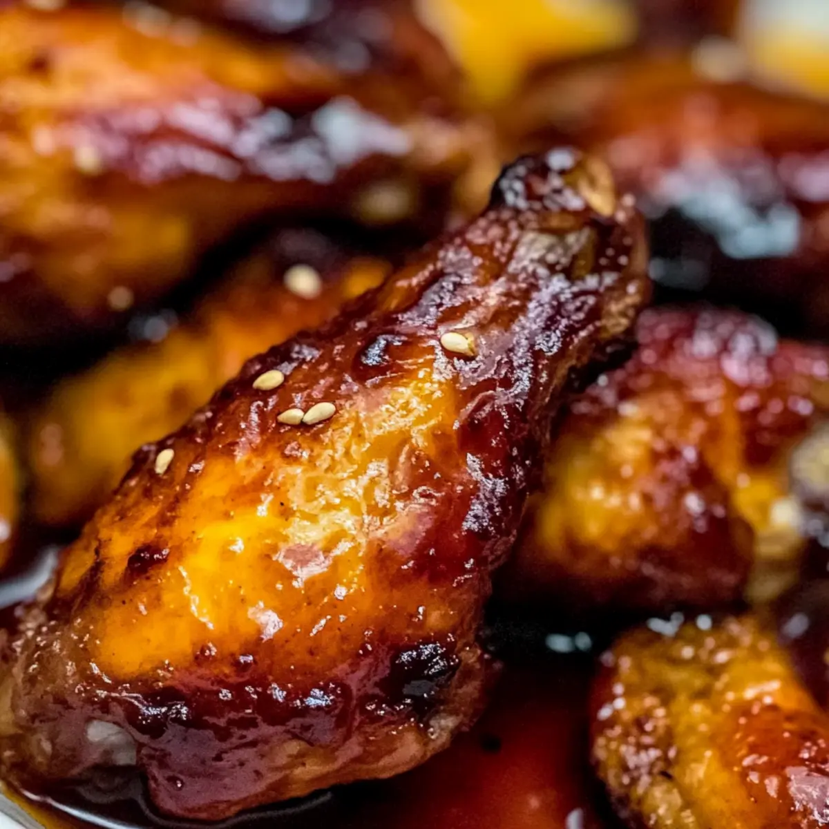 Honey Garlic Chicken Wings