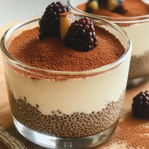 Tiramisu Chia Pudding with Greek Yogurt