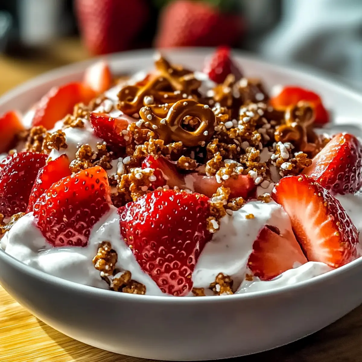 Fresh Strawberry Crackle Salad