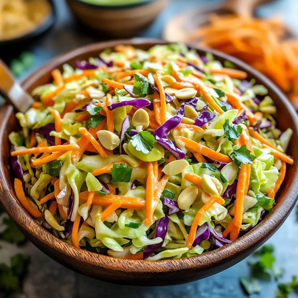 Crunchy Cabbage Salad with Dijon-Lime Dressing