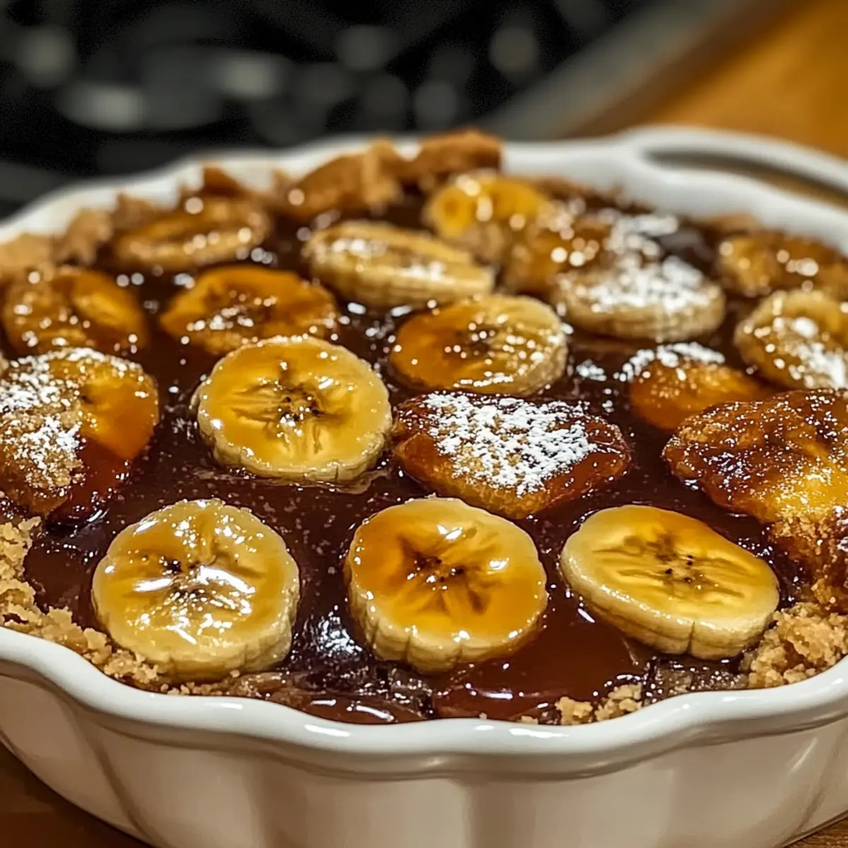 Bananas Foster Cobbler Bliss