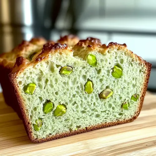 Moist Pistachio Pudding Bread
