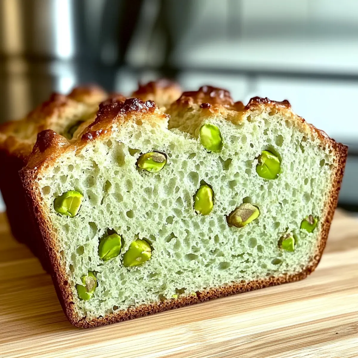 Moist Pistachio Pudding Bread