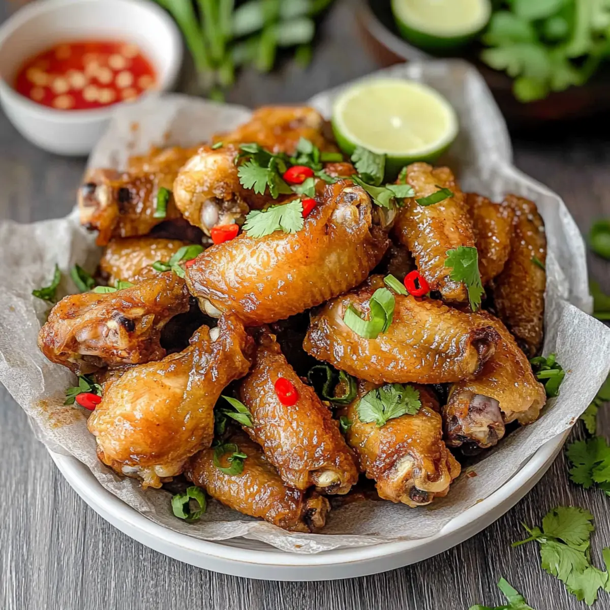 Vietnamese Fish Sauce Chicken Wings