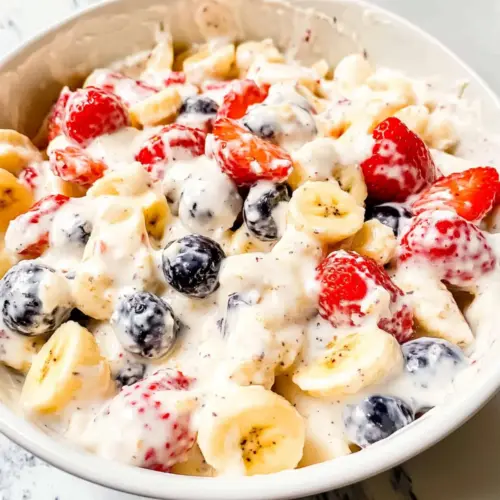 Strawberry Banana Cheesecake Salad