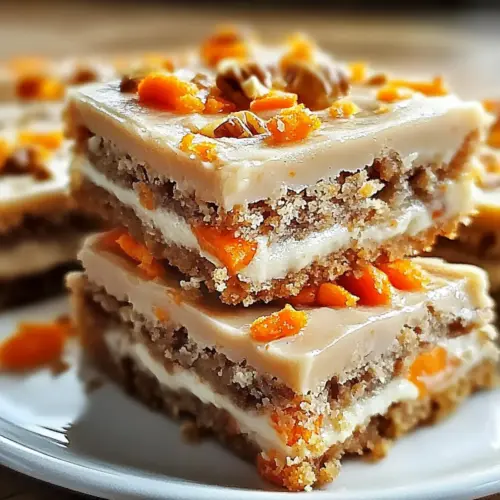 Cottage Cheese Carrot Cake Bars