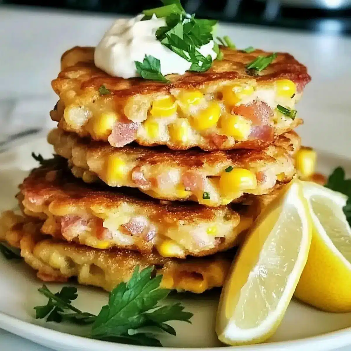 Bacon And Corn Fritters