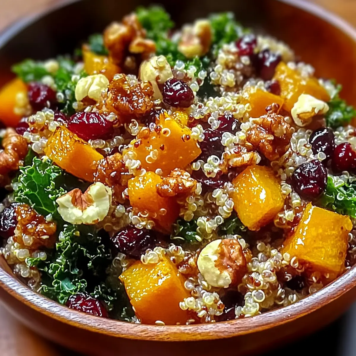 Autumn Harvest Grain Salad with Cranberries