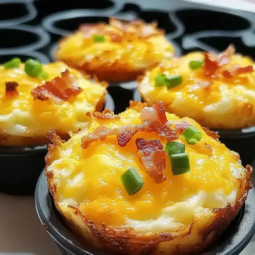 Loaded Bacon and Egg Hash Brown Muffins