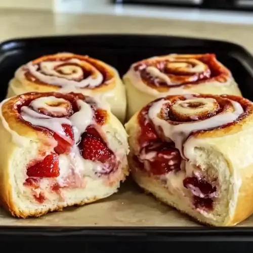 Strawberry Cheesecake Cinnabon Rolls